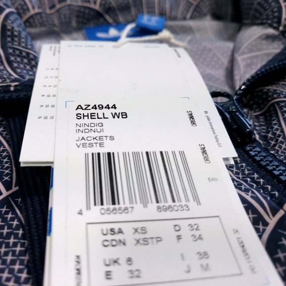 Adidas Originals Shell Tile Zip-up Jacket Rare - Picture 4 of 7